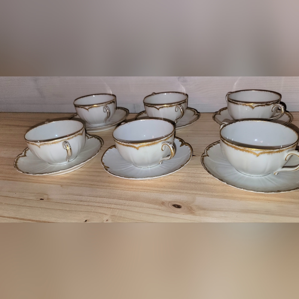 Haviland and Co. limoges cups and saucers